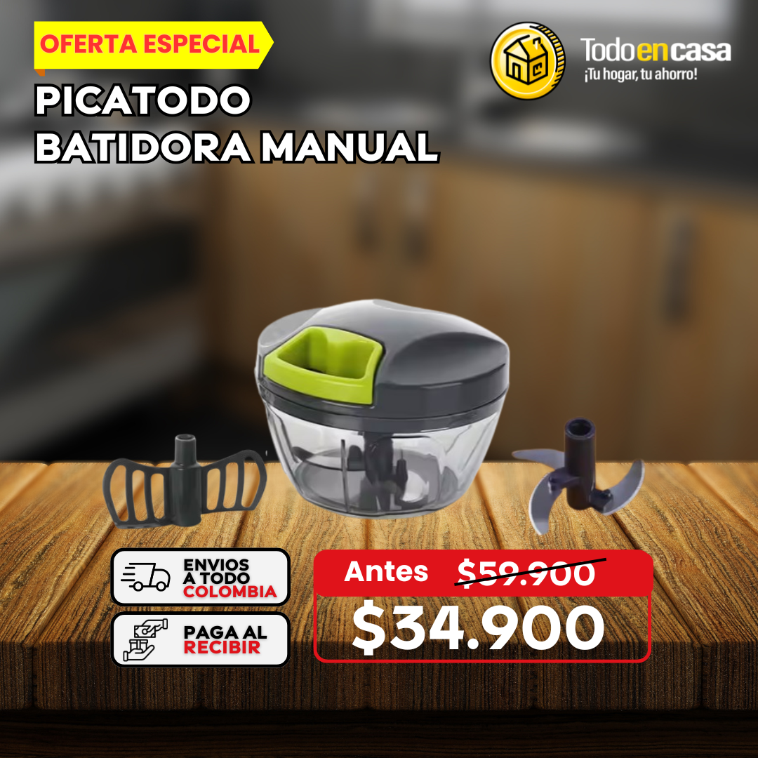 PICATODO BATIDORA MANUAL DE ALIMENTOS