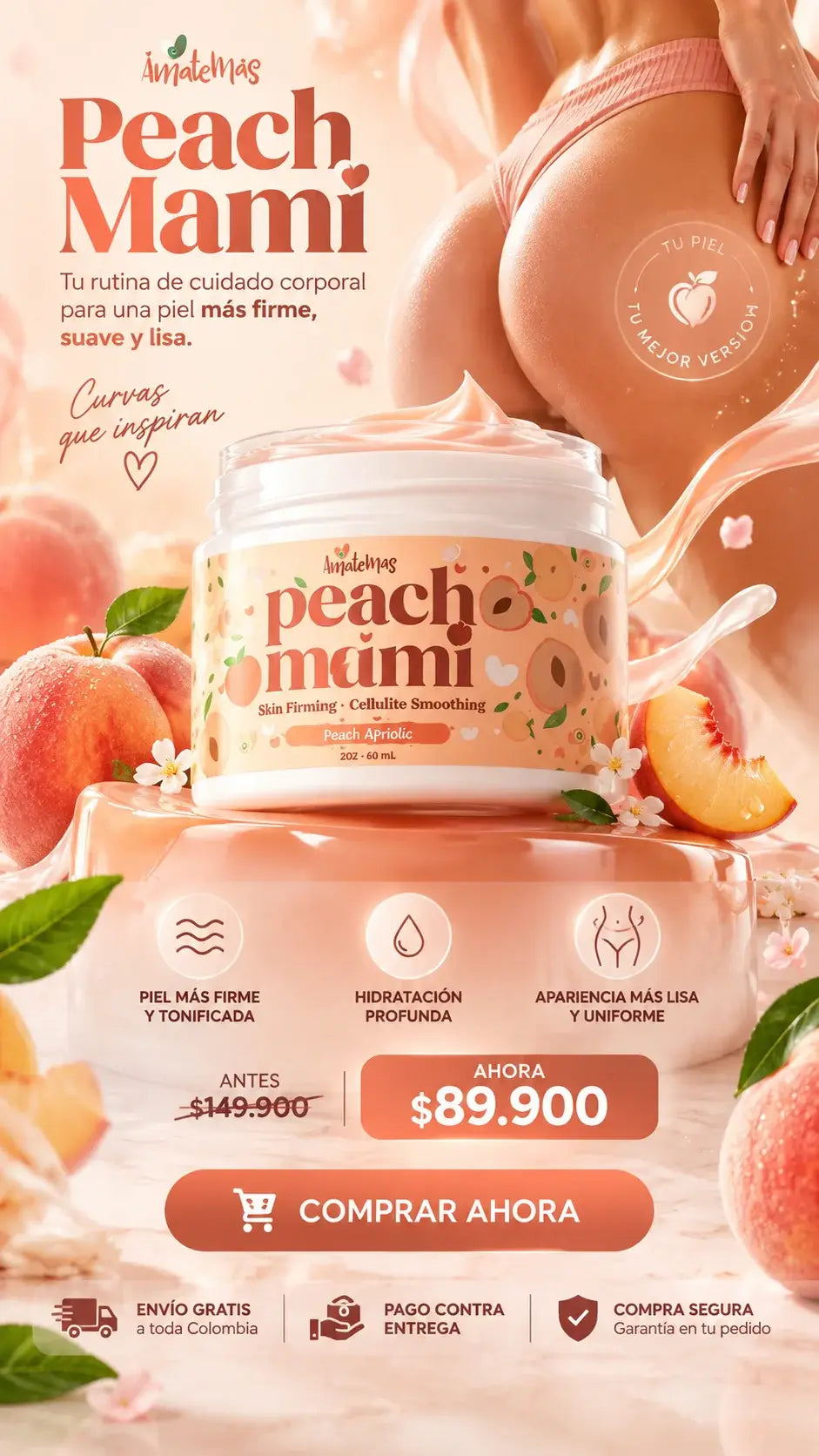 CREMA REAFIRMANTE PEACH MAMI
