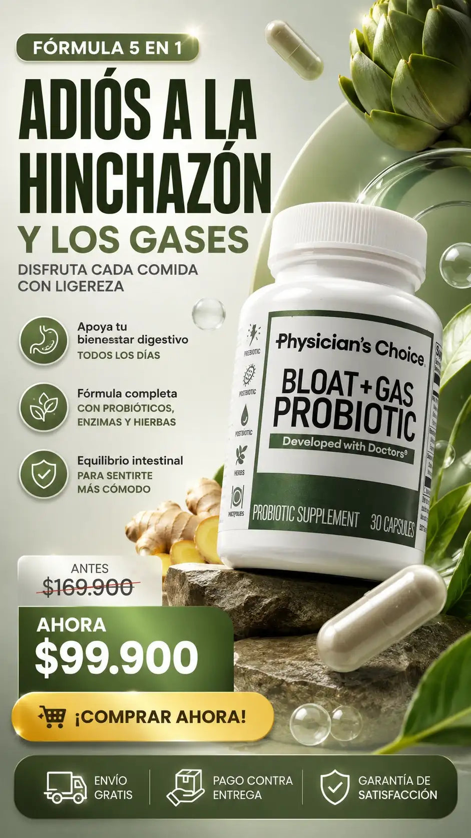 PROBIÓTICO DIGESTIVO 5 EN 1