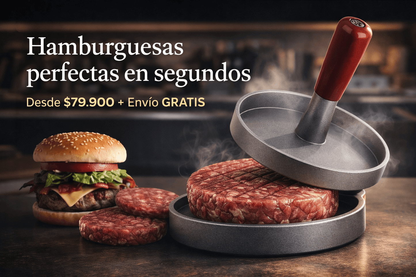 MOLDE PARA HAMBURGUESAS