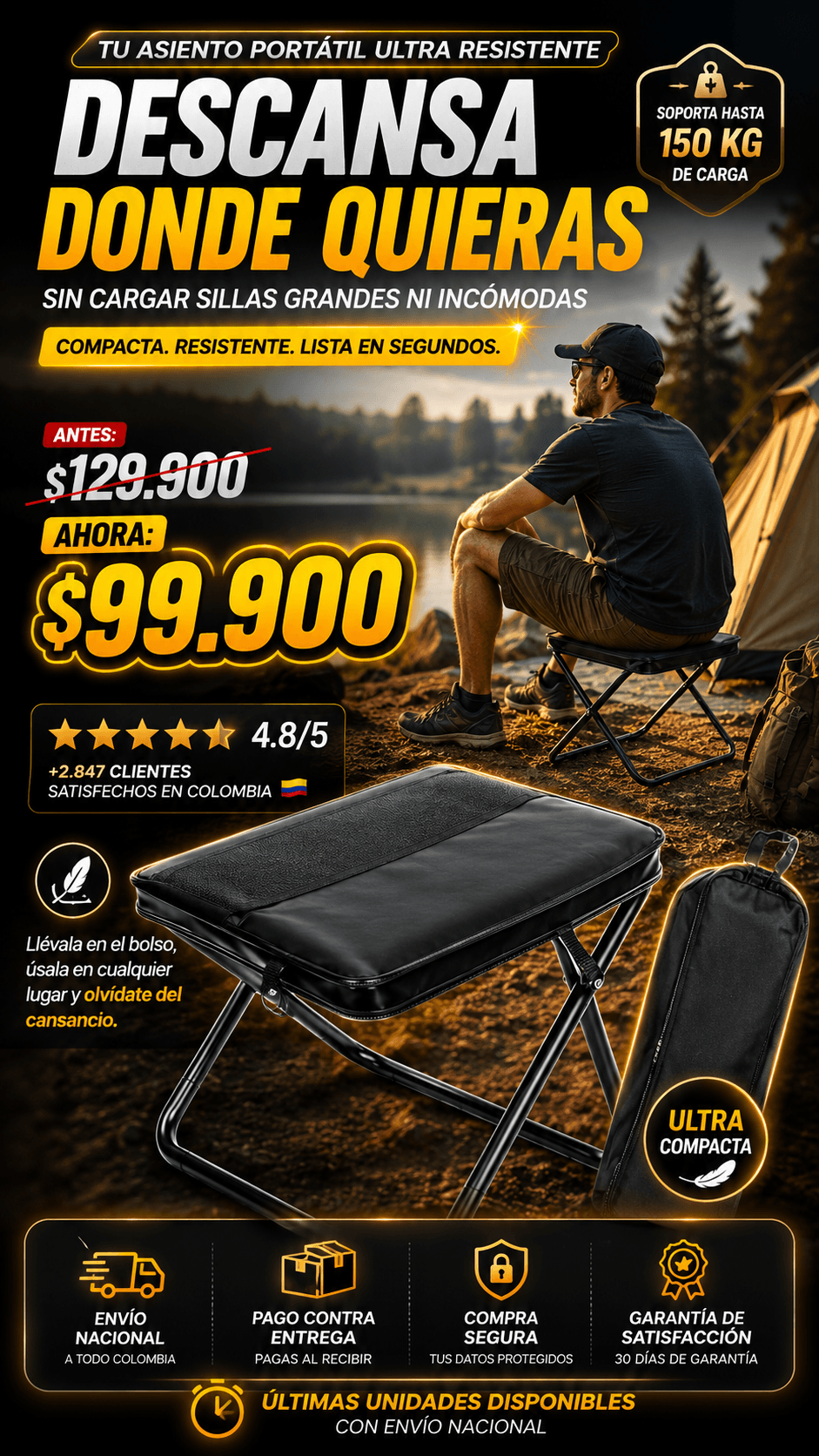SILLA CAMPING PLEGABLE