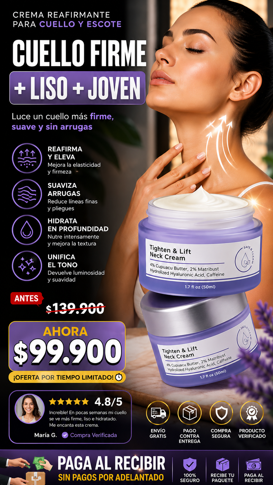 GOPURE CREMA REAFIRMANTE PARA EL CUELLO