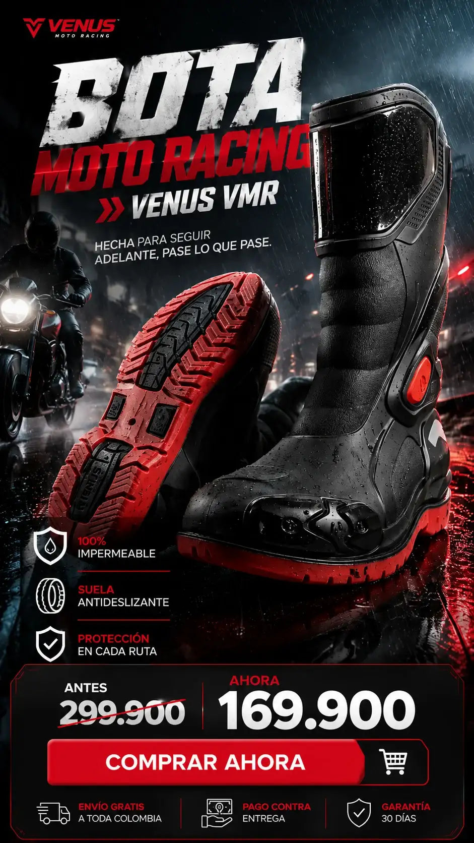 BOTAS RACING IMPERMEABLES