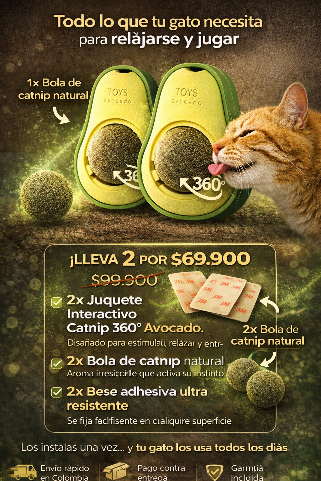 PROMO 2X1 AGUACATE INTERACTIVO CATNIP 360