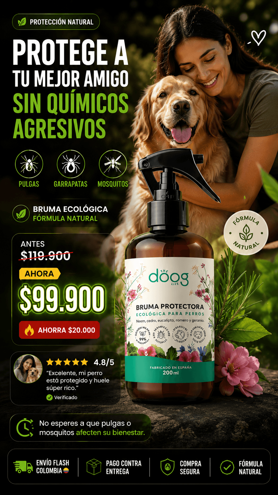 REPELENTE ECOLOGICO PARA PERROS