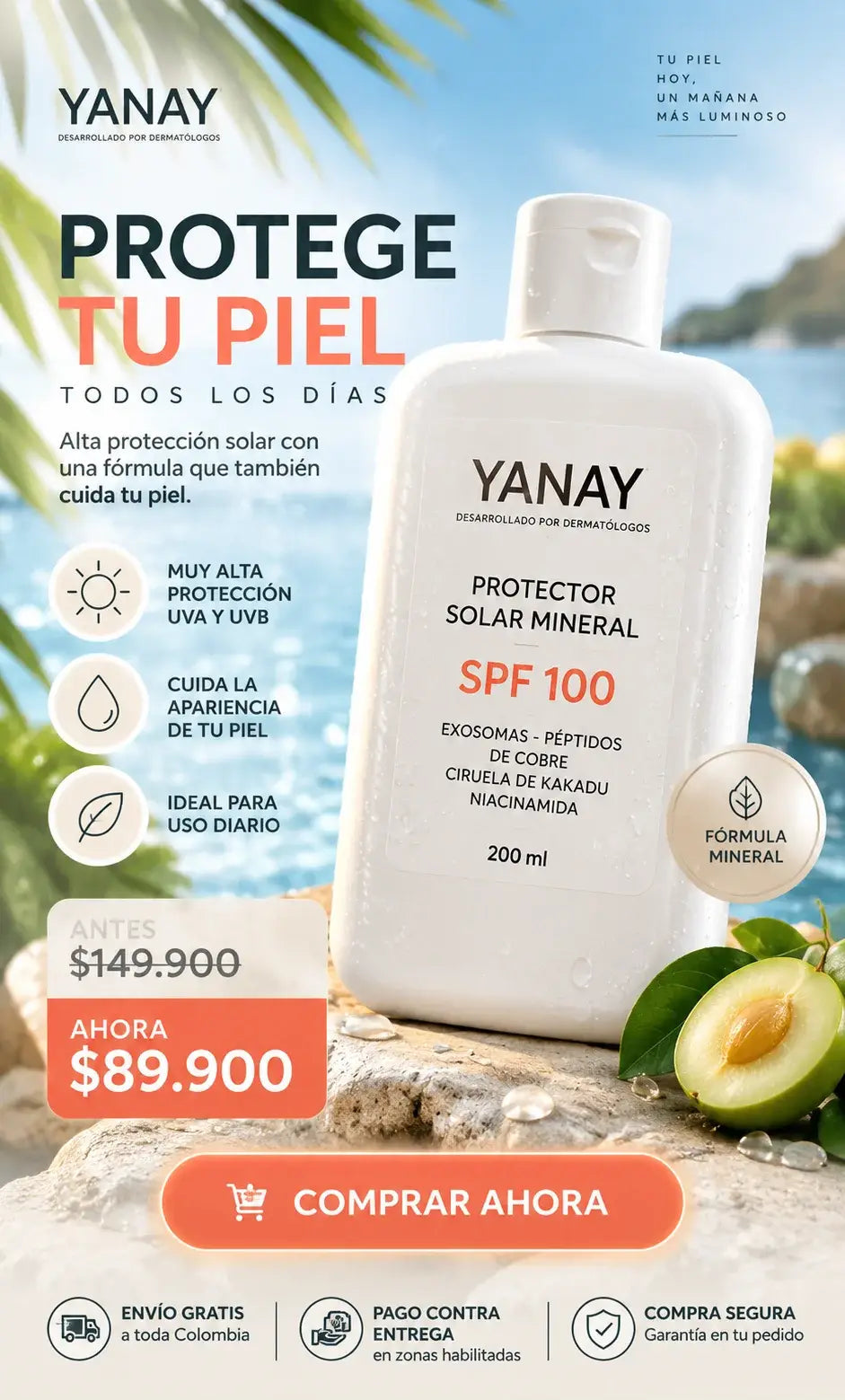 BLOQUEADOR SOLAR YANAY SPF 100