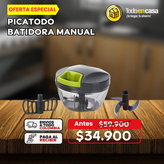 PICATODO BATIDORA MANUAL DE ALIMENTOS