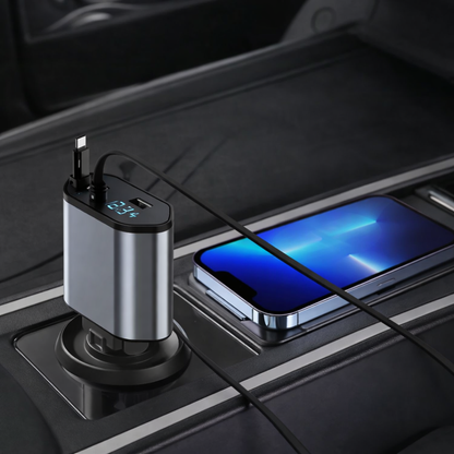 CARGADOR PARA CARRO 4 EN 1