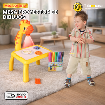 MESA PROYECTOR DE DIBUJOS PARA NIÑOS