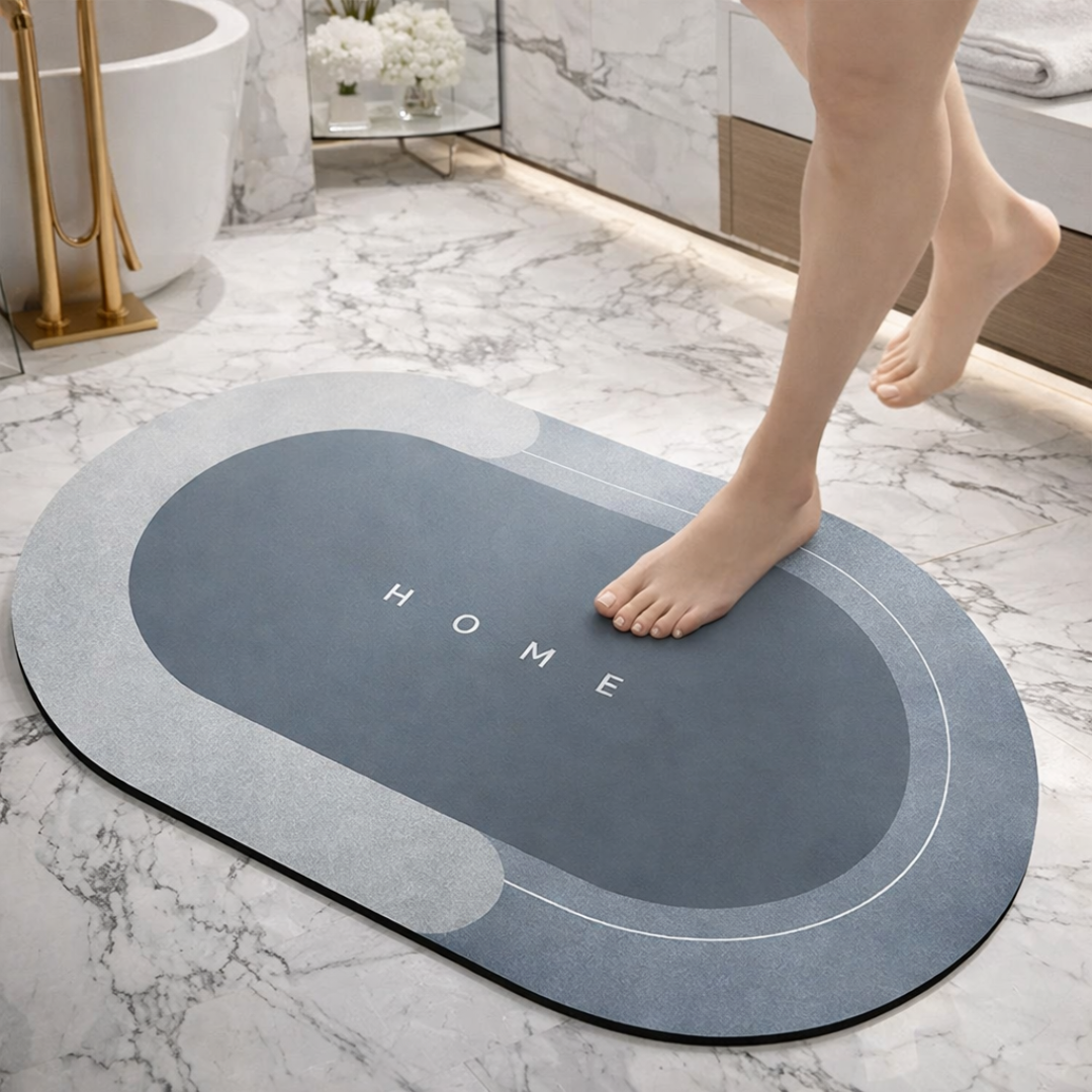 TAPETE ANTIDESLIZANTE ABSORBENTE (COLOR GRIS) 2X1