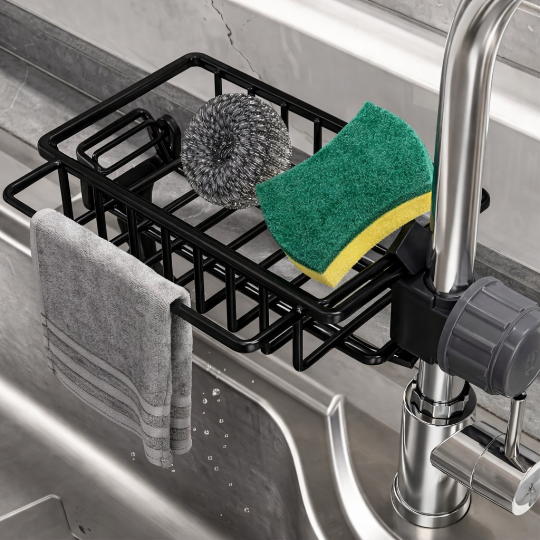 ORGANIZADOR ESCURRIDOR PARA LAVAPLATOS (COLOR NEGRO)