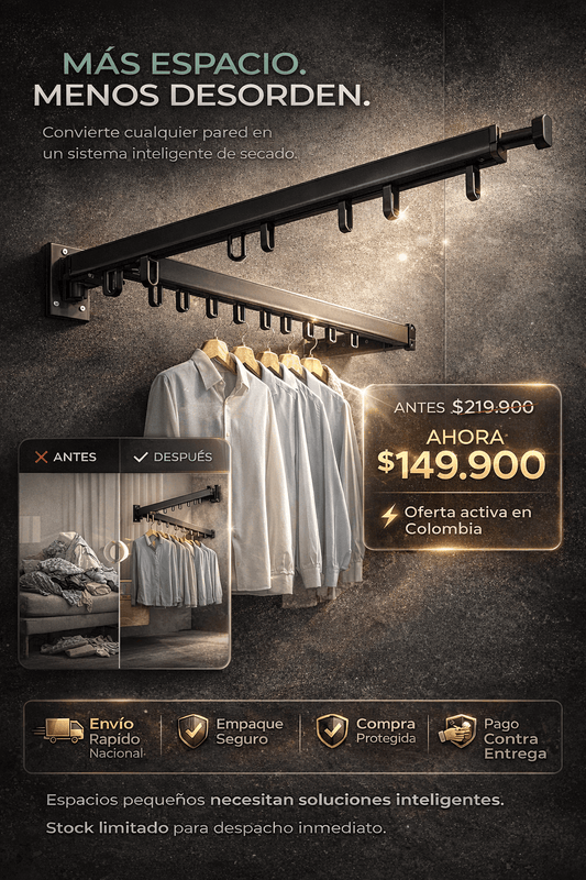 TENDEDERO DE ROPA PLEGABLE