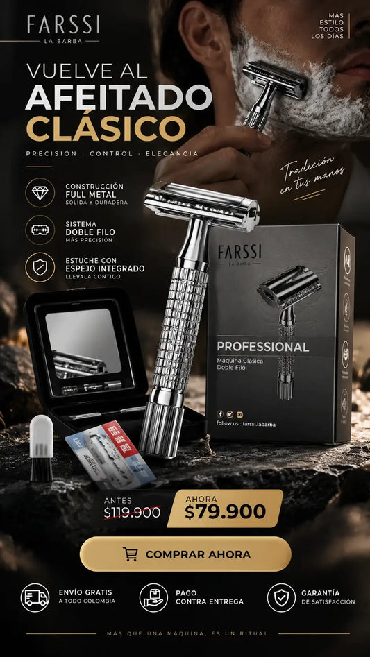 MÁQUINA DE AFEITAR CLÁSICA FARSSI