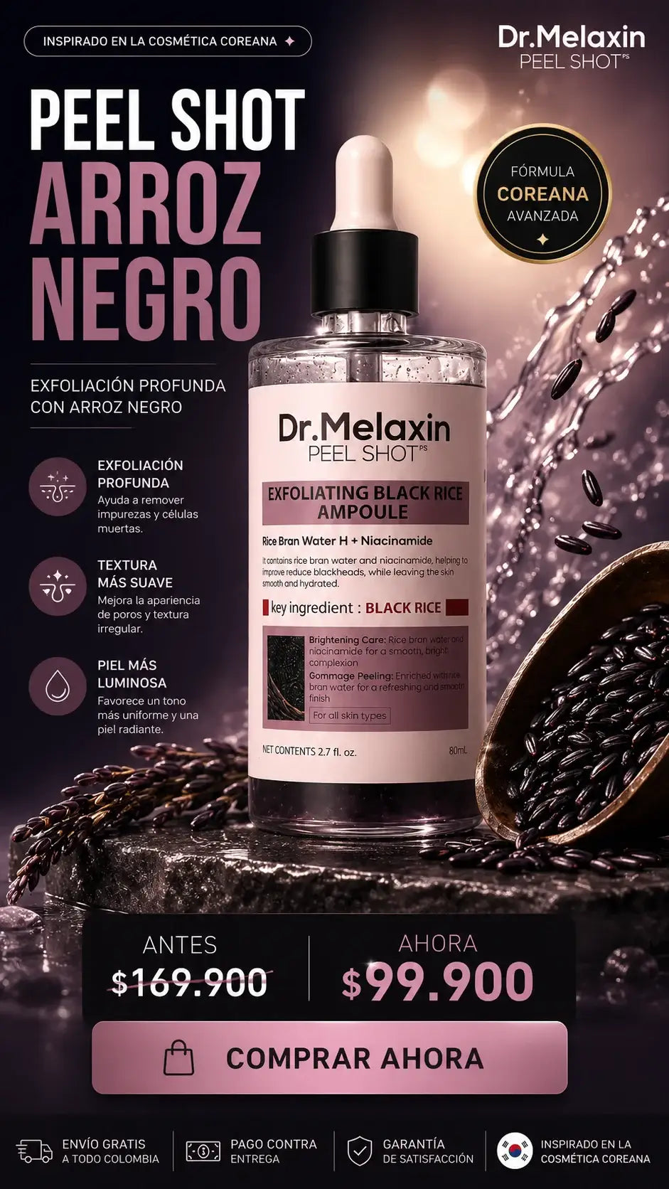 SERUM EXFOLIANTE DE ARROZ NEGRO