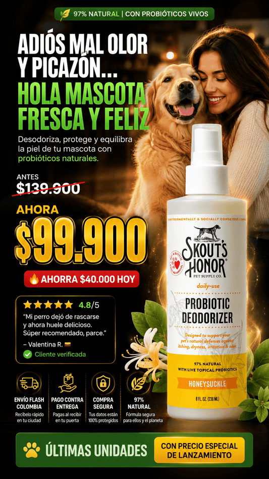 SPRAY PREMIUM PARA MASCOTAS CON PROBIÓTICOS