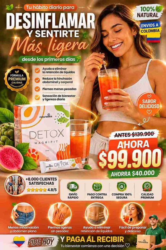 DIURÉTICO NATURAL PARA LA RETENCIÓN DE LÍQUIDOS (20 SOBRES)