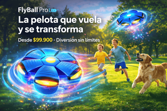 JUGUETE PELOTA BALON VOLADOR FRISBY FLOTANTE CON LUZ LED
