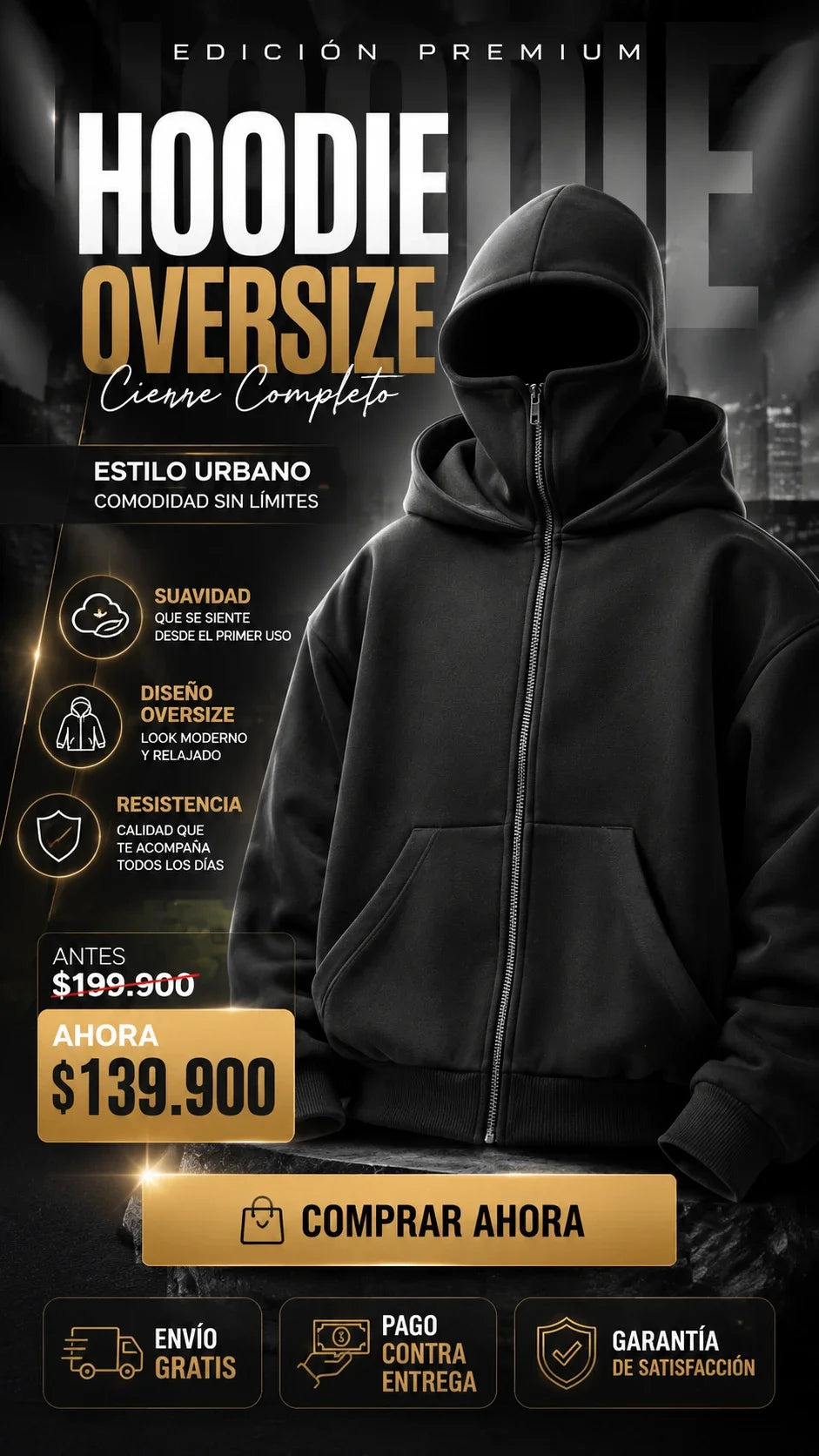HOODIE NINJA OVERSIZE