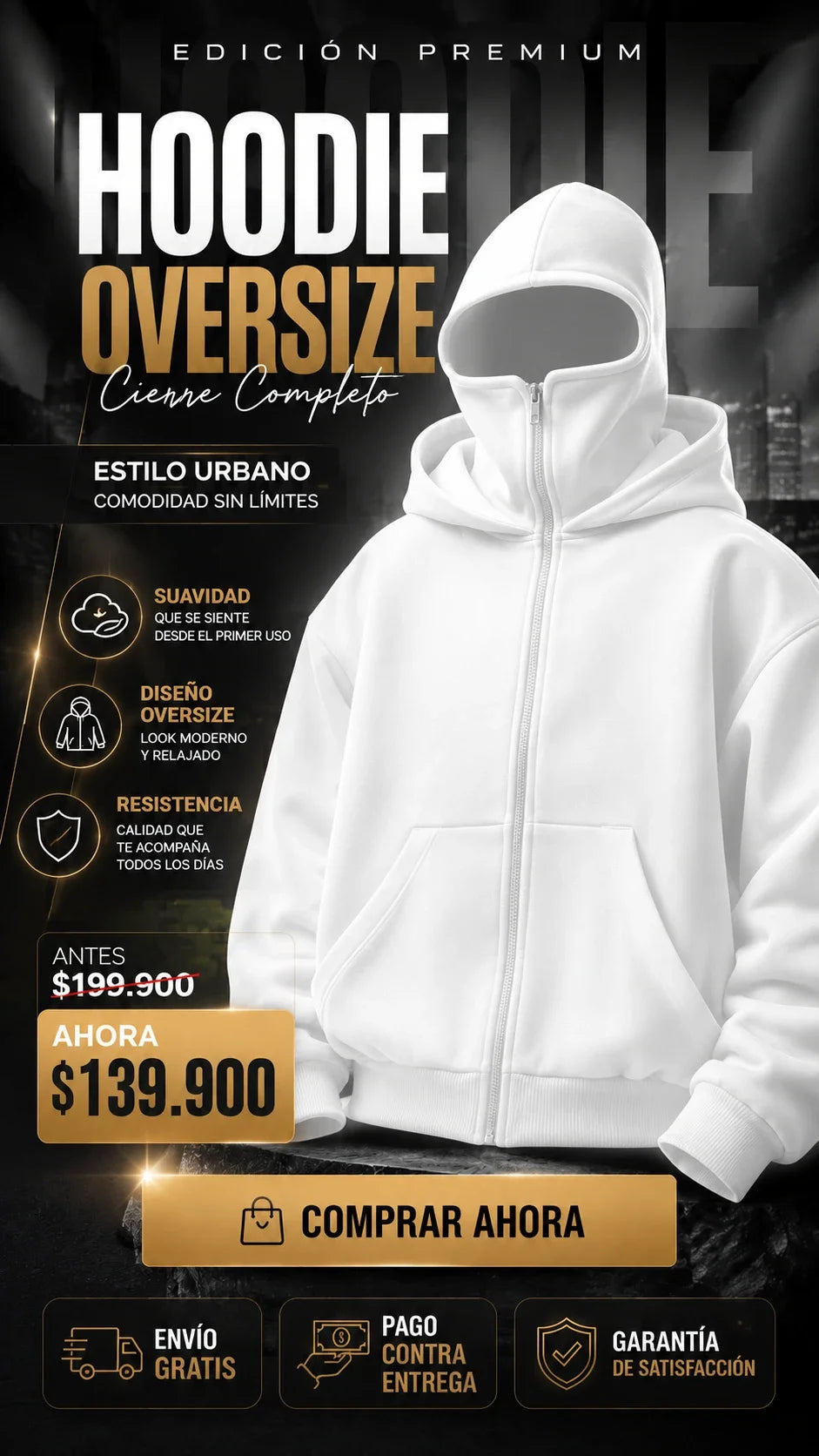 HOODIE NINJA OVERSIZE