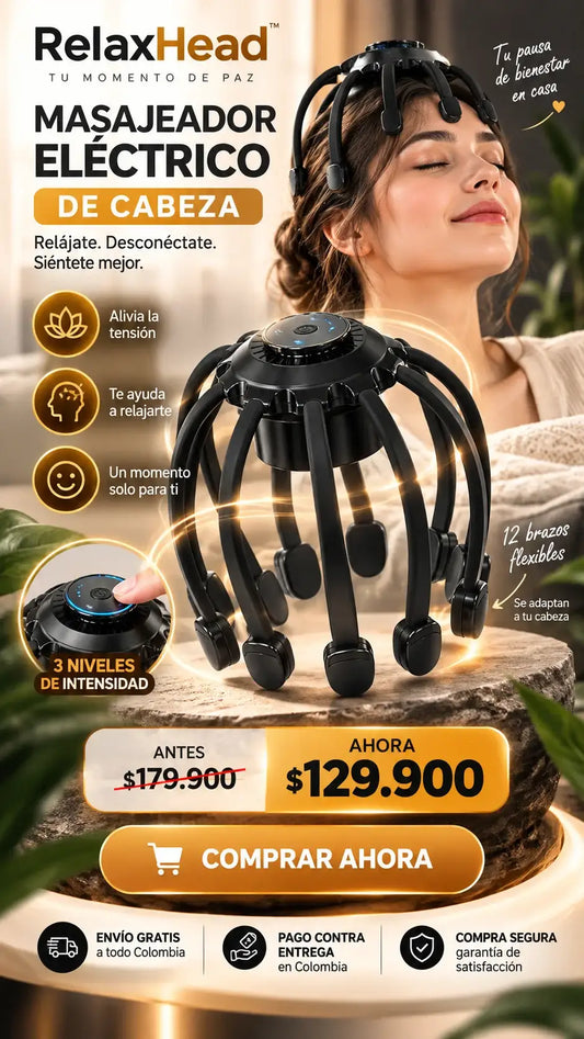 MASAJEADOR ELÉCTRICO DE CABEZA