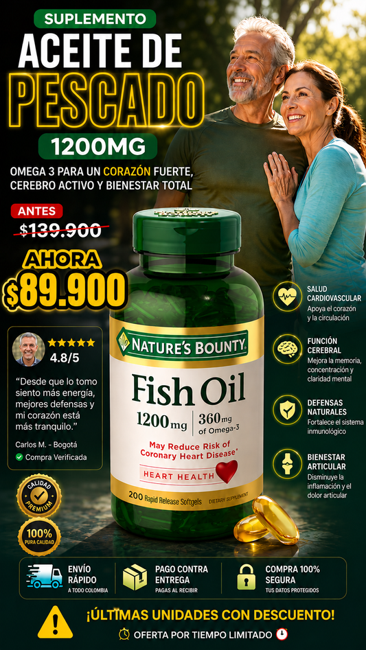 SUPLEMENTO ACEITE DE PESCADO 1200MG