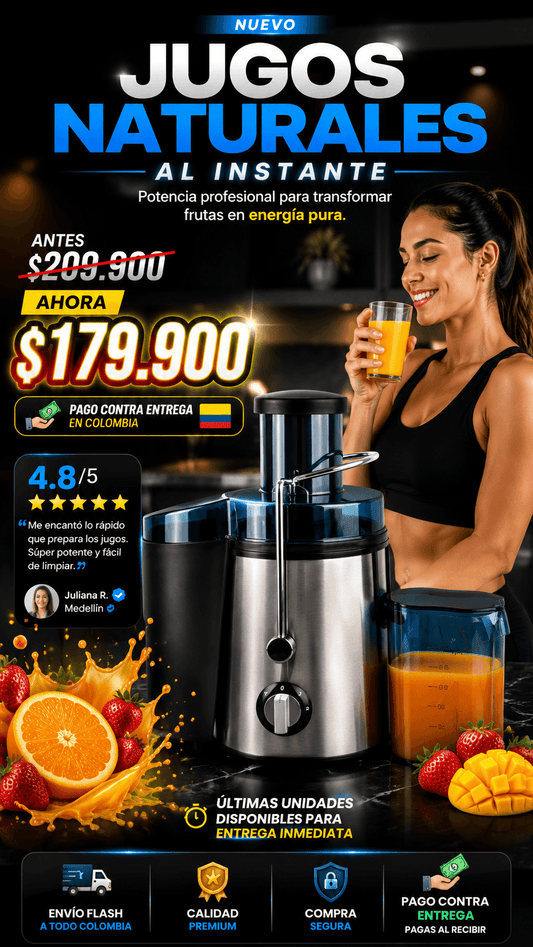 EXTRACTOR JUGO 400 W FRUTAS Y VERDURAS