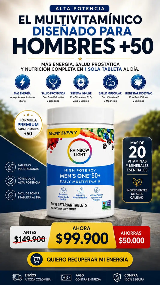 RAINBOW MULTIVITAMÍNICO DE ALTA POTENCIA | 90 CAPSULAS