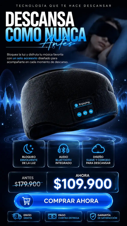 ANTIFAZ INTELIGENTE PARA DORMIR CON BLUETOOTH