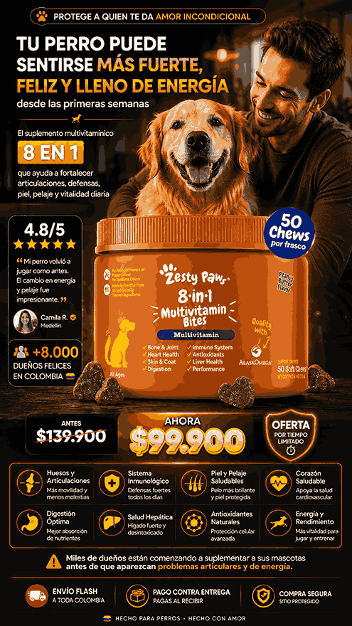 MULTIVITAMINICO 8 EN 1 PARA PERROS X50