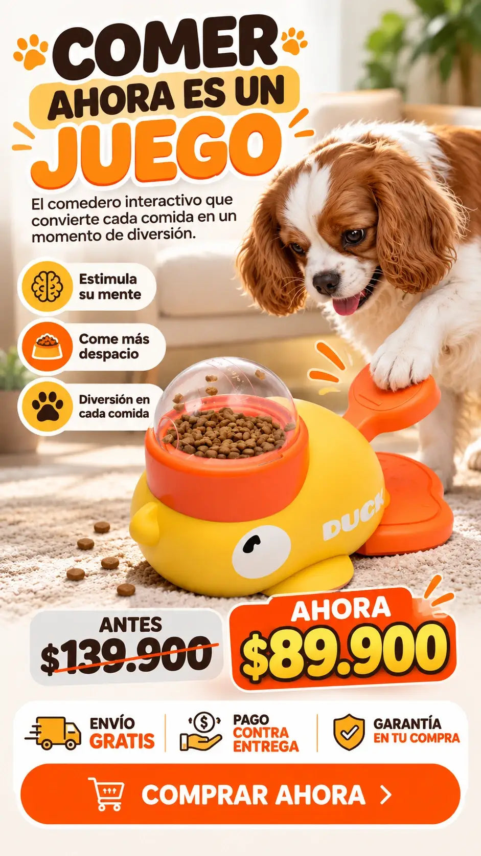 PATO COMEDERO INTERACTIVO