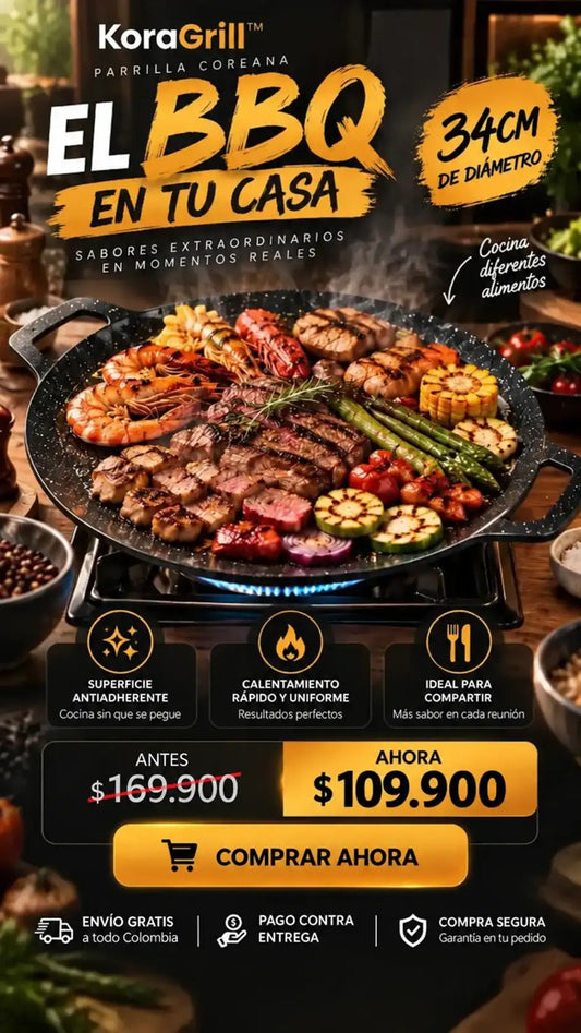 PARRILLA COREANA ANTIADHERENTE