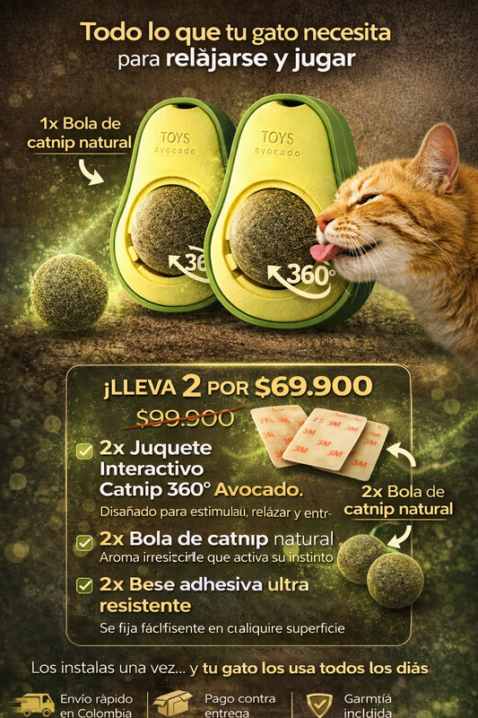 PROMO 2X1 AGUACATE INTERACTIVO CATNIP 360