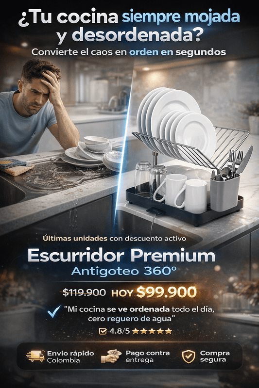 ESCURRIDOR DE PLATOS 2 NIVELES
