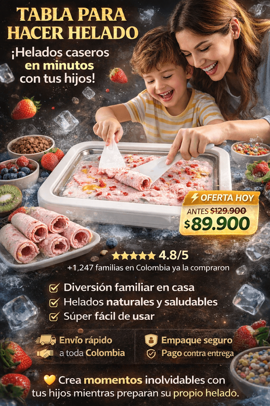 TABLA PARA HACER HELADO