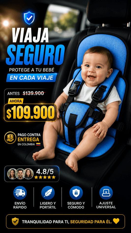 SILLA DE CARRO PARA BEBES (COLOR POR DISPONIBILIDAD)