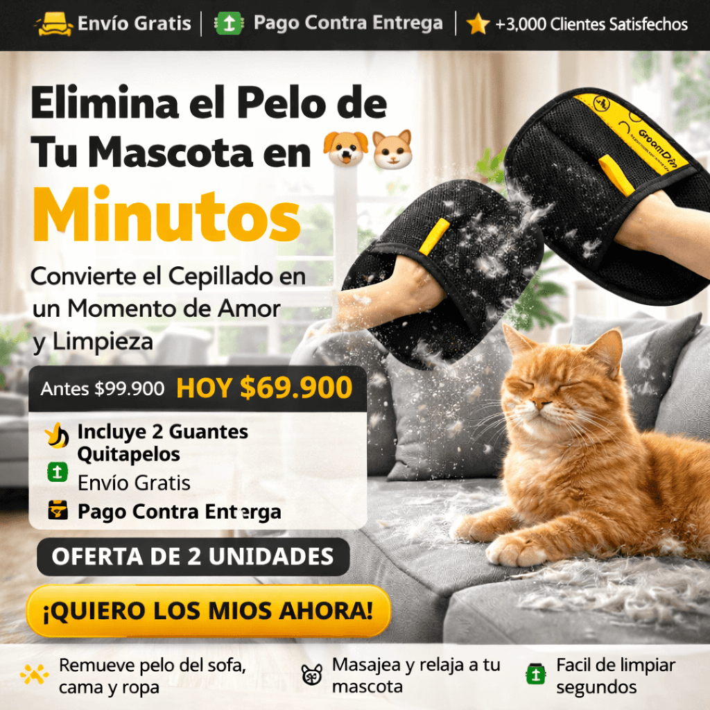 GUANTES QUITAPELOS PARA MASCOTAS X2