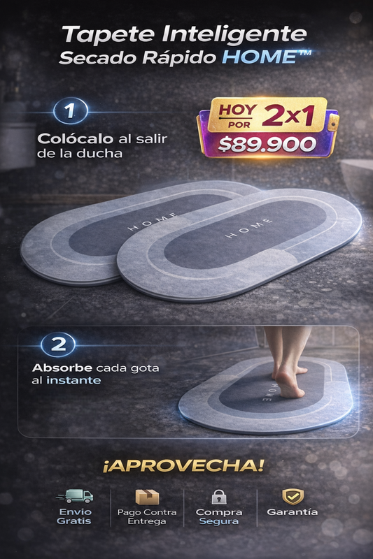 PROMO 2X1 TAPETE ANTIDESLIZANTE