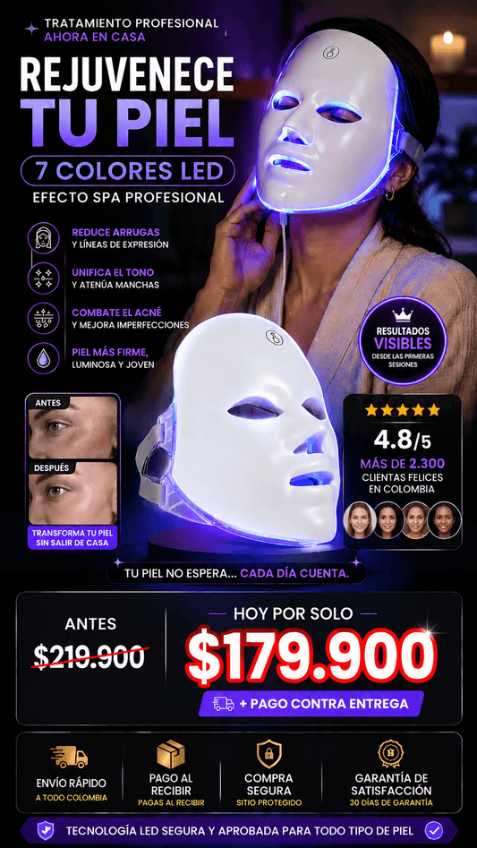 MASCARA FACIAL LED