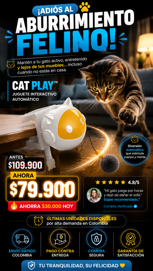 PELOTA ELEVADORA PARA GATOS