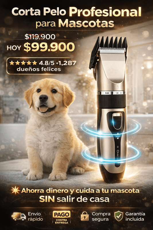 KIT MAQUINA PELUQUERA PARA MASCOTAS