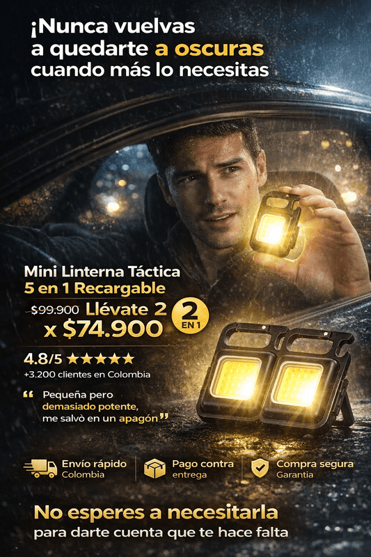 PROMO X2 MINI LINTERNA PORTATIL RECARGABLE