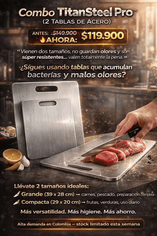COMBO X2 TABLAS DE ACERO