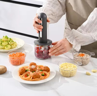 PICATODO ELECTRICO + UTENSILIOS DE BAMBÚ X6